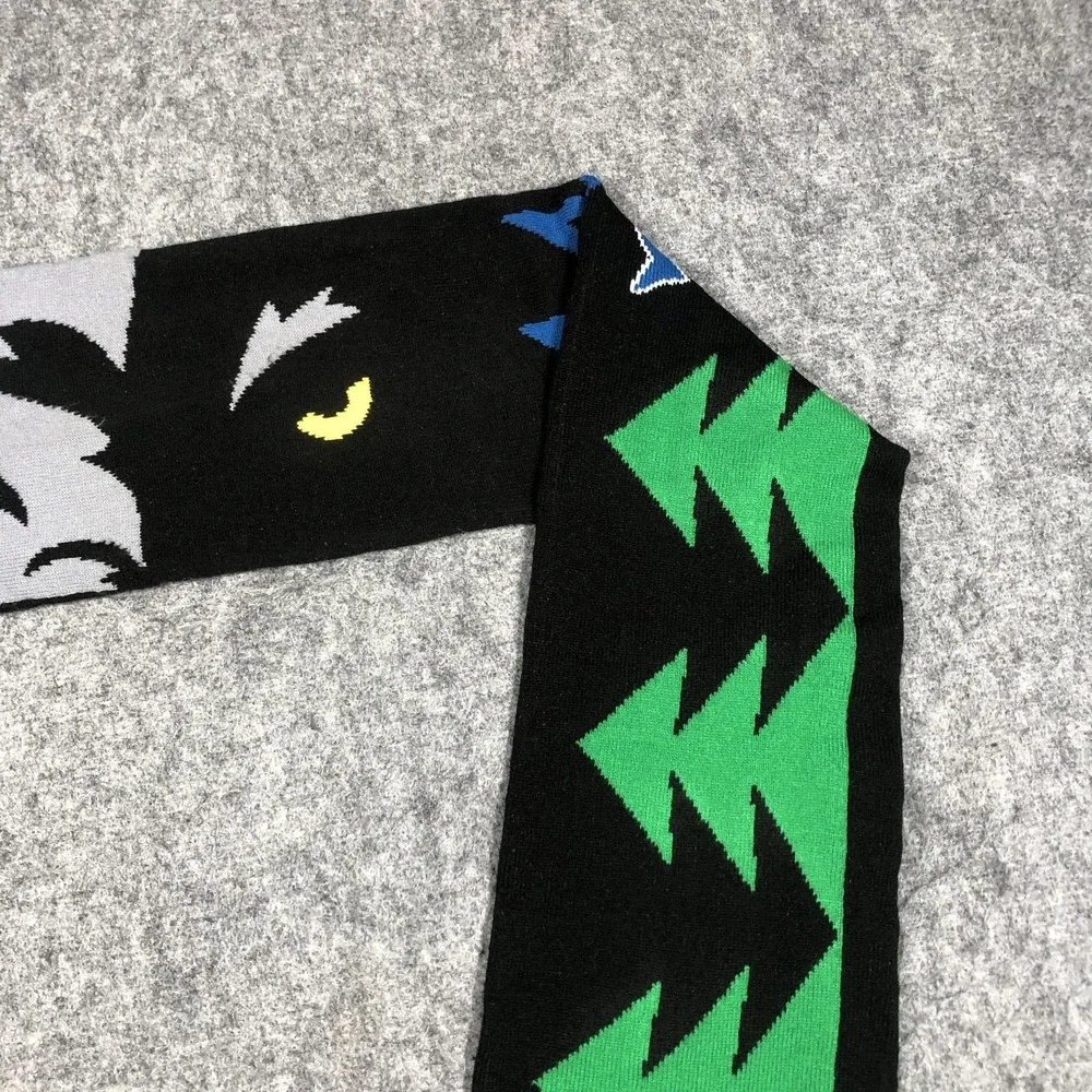 Minnesota Timberwolves Scarf Mens One Size Black NBA Basketball Knit Winter